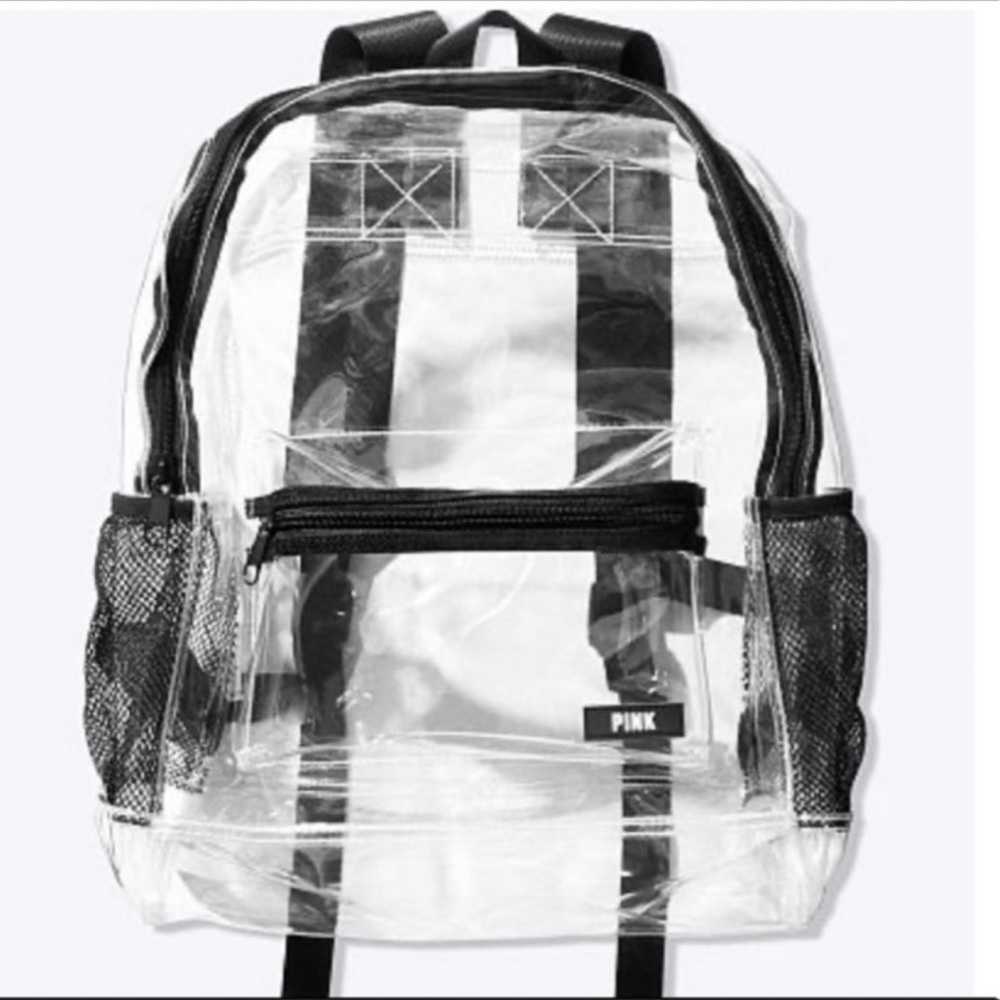 VS Pink Clear Campus Backpack